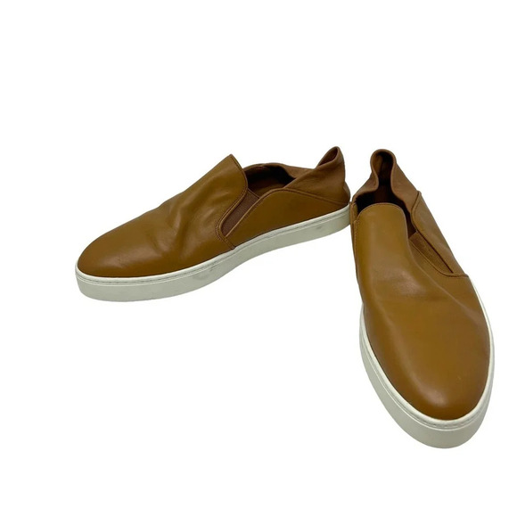 Vince Garvey Slip-on Sneakers In Wheat Cognac Leather Size‎ 9 - Picture 9 of 12